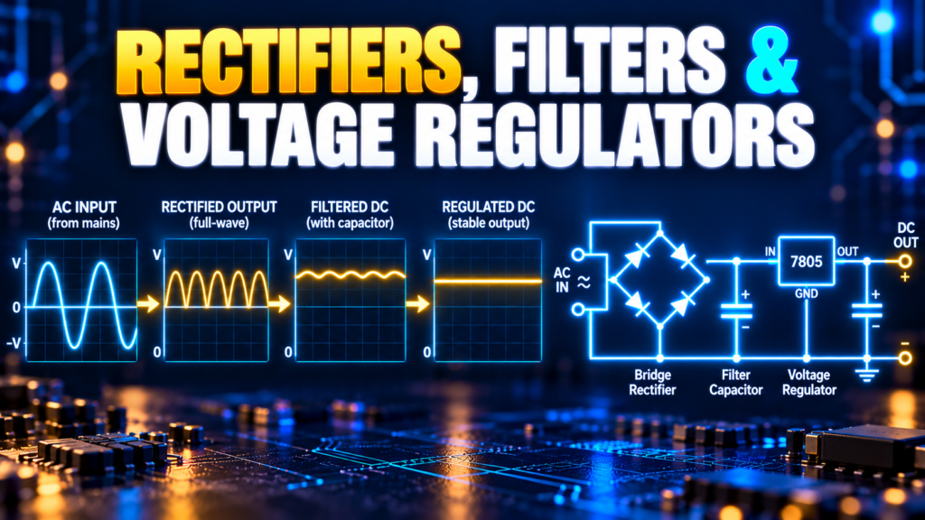 Rectifiers, Filters and Voltage Regulators Explained