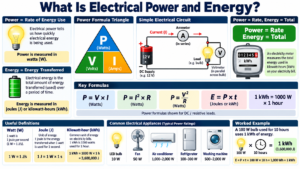 What Is Electrical Power and Energy? Formulas and Examples