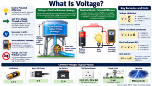 What Is Voltage? Meaning, Formula, and Examples