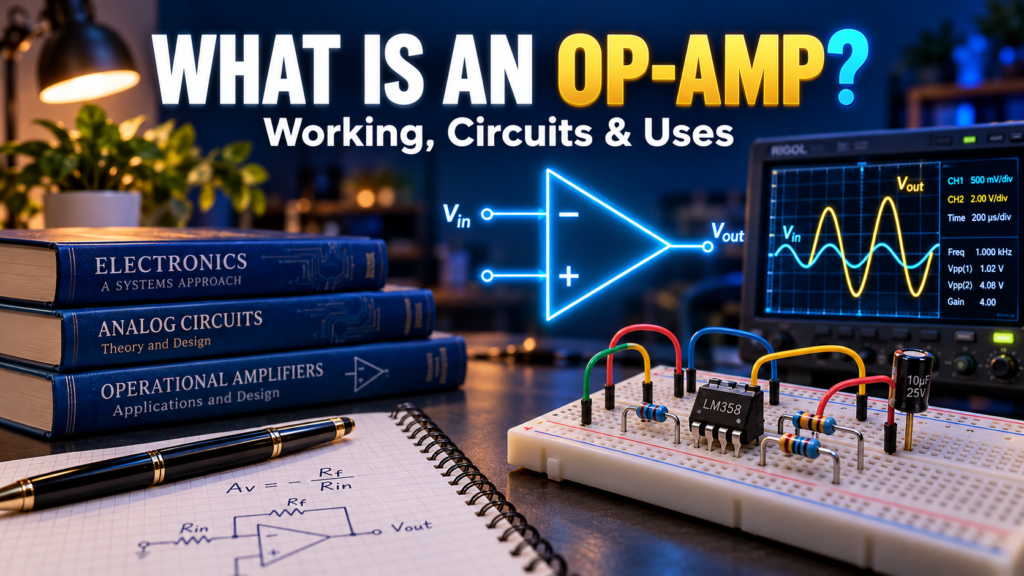What Is an Op-Amp? Working, Circuits and Uses