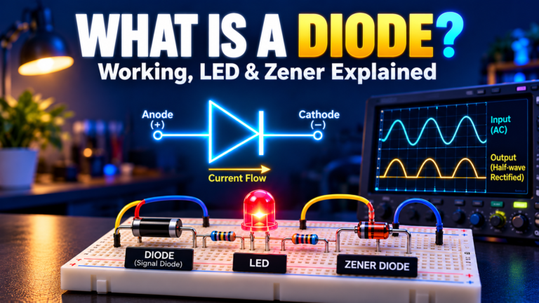 What Is a Diode? Working, LED and Zener Explained
