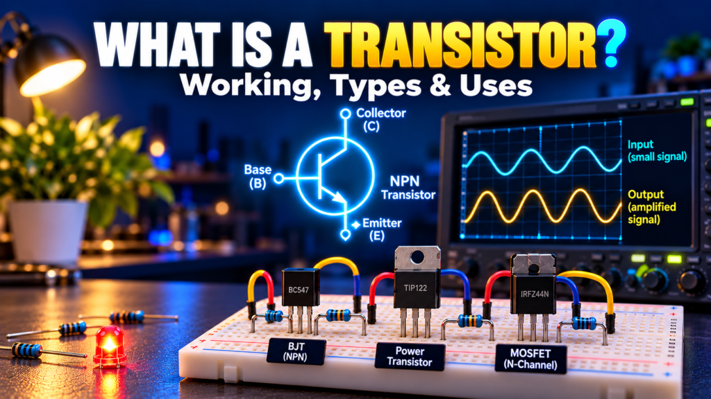 What Is a Transistor? Working, Types and Uses